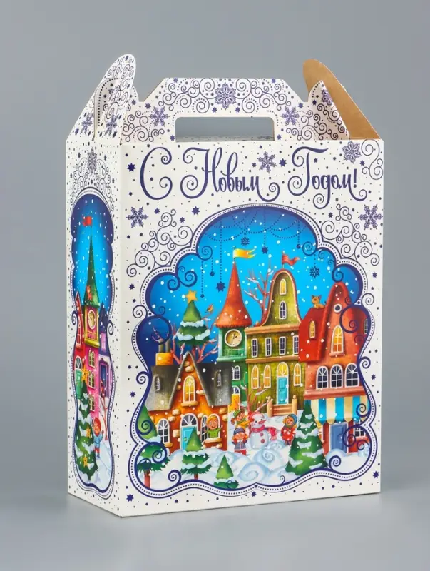 Подарочная коробка новогодняя Мечты сбываются 17 х 7 х 25,5 см