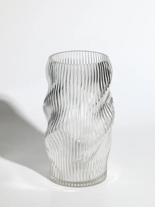 Ваза стекло настольная "Венди" 24,5х13х11 см, прозрачный