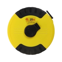 Рулетка геодезическая ТУНДРА, ПВХ лента, закрытый корпус, 20 м х 15 мм