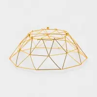 Ваза для фруктов "Геометрия Голд" 25.5*27*10 см, цвет золотой