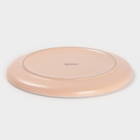 Тарелка Доляна &laquo;Кремовое облако&raquo;, d=27 см, керамика, персиковая