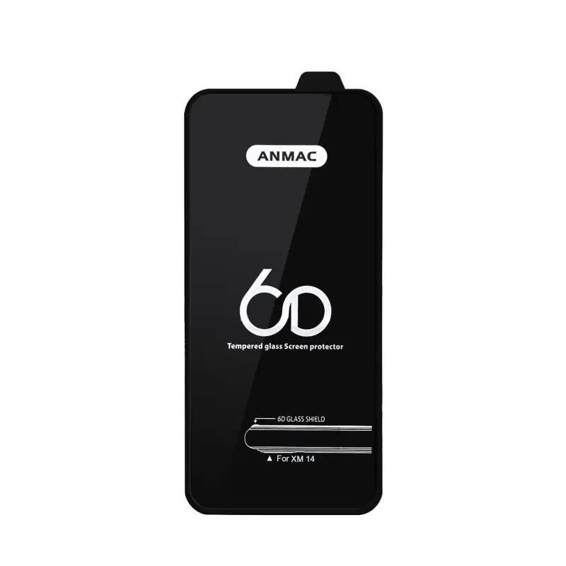 Защитное стекло XM 14 Anmac 6D Black без упаковки Арт.1137486 (10 шт./уп.)