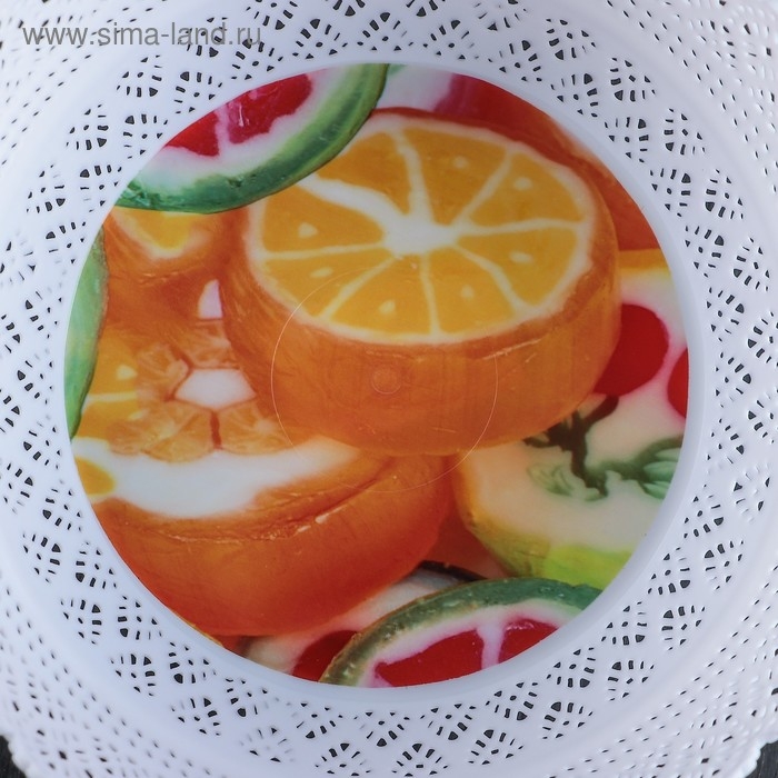 Ваза для хлеба и фруктов &laquo;Зефир. Принт&raquo;, d=20 см, цвет МИКС