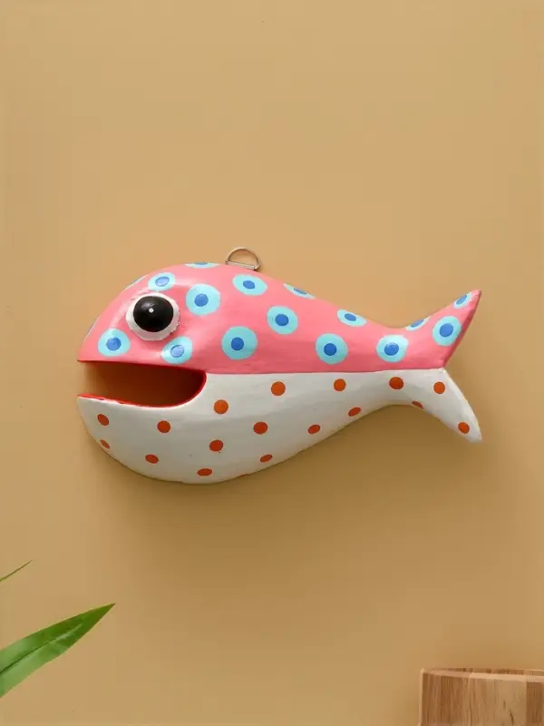 Панно &laquo;Рыба-хищник&raquo;, 22&times;12&times;5 см, дерево, разноцветное