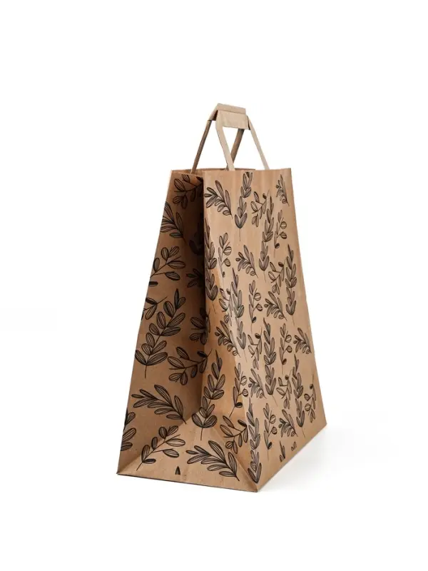 Пакет подарочный крафтовый &laquo;Эко&raquo;, 24 х 28 х 14 см