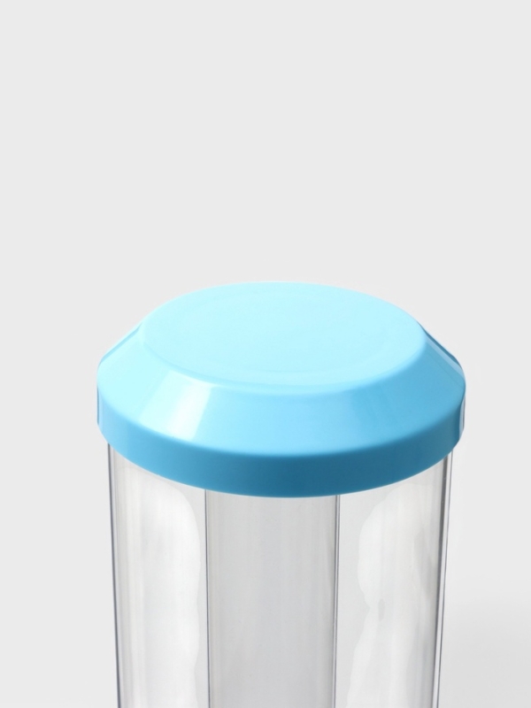 Башня пивная TowerRocket, 3 л, ёмкость для льда, подсветка, пластик, голубая