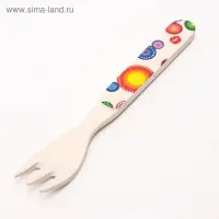Вилка для кормления, бамбук, МИКС