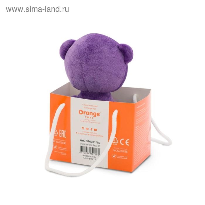 Мягкая игрушка &laquo;Медвежонок Сюрприз&raquo;, 15 см, цвет МИКС