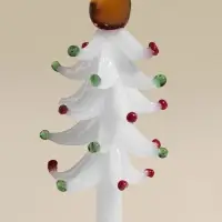 Бокал для вина "Елочный", белый 8х20,5 см