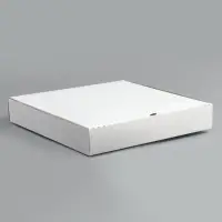 Упаковка для пиццы, белая, 36 х 36 х 6 см