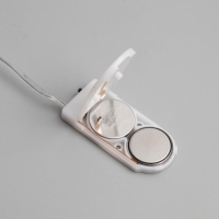 Гирлянда &laquo;Мишура&raquo; 2 м роса, IP20, серебристая нить, 50 LED, батарейки CR2032х2 (в комплекте), свечение тёплое белое