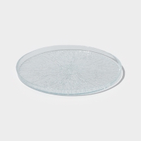 Тарелка обеденная "Waterfall" 28 см, цвет прозрачный