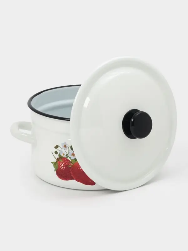 Кастр.цил.борт. 5л (белая)СА