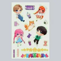 Переводные татуировки детские &laquo;Аниме&raquo;, светятся в темноте, 14&times;21 см