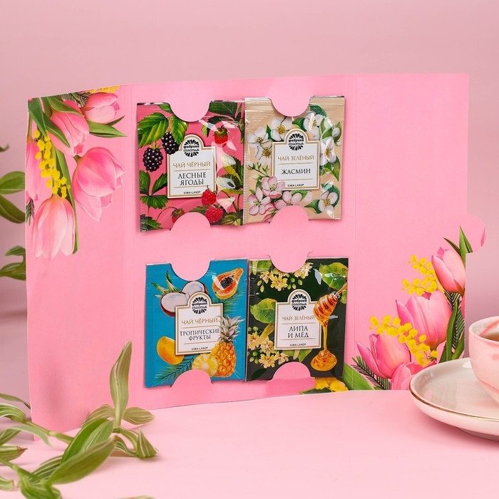 Чай в конверте &laquo;Счастья и любви&raquo;, 7,2 г ( 4 шт. х 1,8 г),