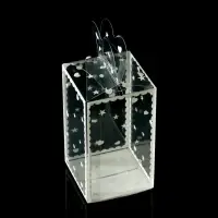 Складная прозрачная коробка из PVC, для упаковки подарков, &laquo;Сердце&raquo;, 12&times;7&times;7 см