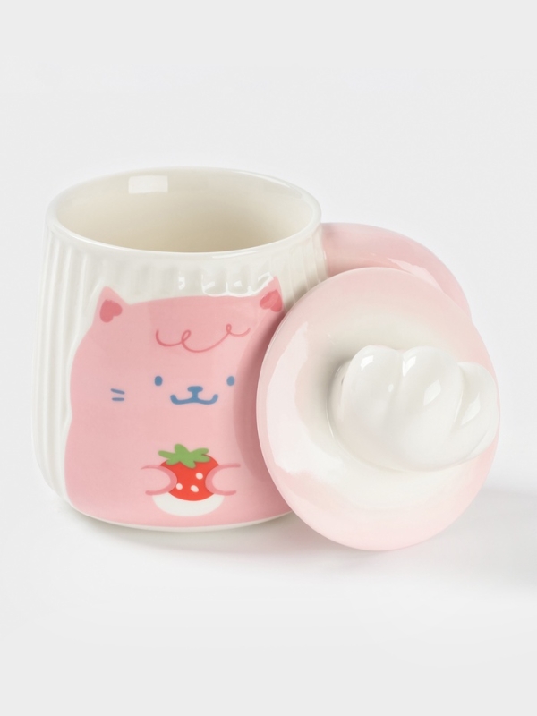 Кружка "Лапочка" 14х9х13,5 см, цвет розовый