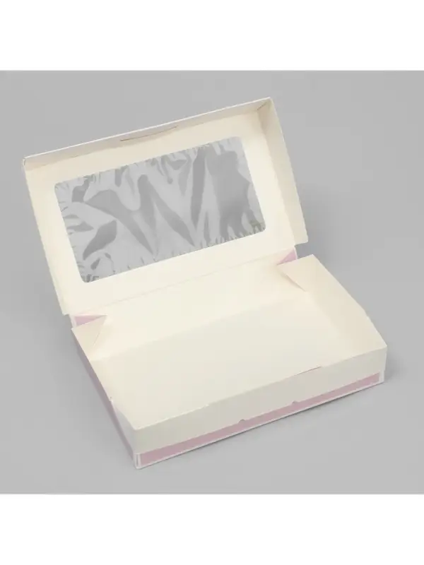 Кондитерская упаковка, коробка с ламинацией &laquo;Акварельные цветы&raquo;, 20 х 12 х4 см