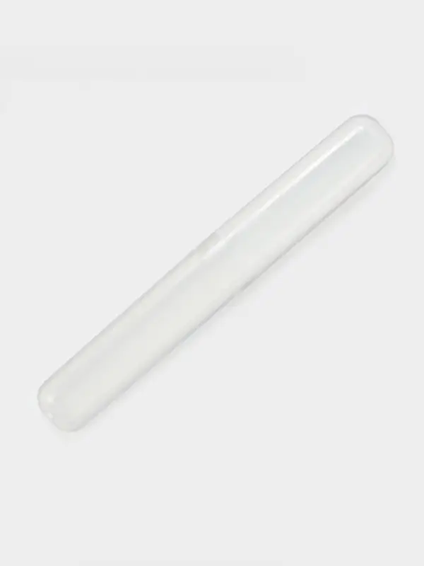 Футляр для зубной щетки, пластик, 19&times;2.5&times;2 см, прозрачный