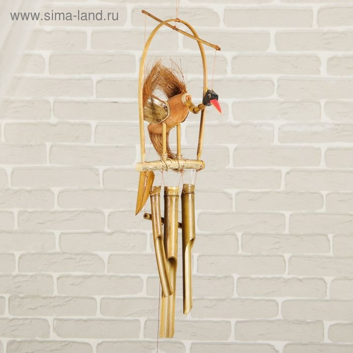 Музыка ветра бамбук "Птица" 55х20х30 см