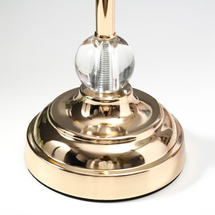 Подсвечник металл на 1 свечу "Прозрачность"МИКС золото 26х12х12 см