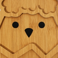 Менажница, набор 2 шт., дерево &laquo;Посуда: пасхальные животные&raquo;, заяц 30х24 см., цыпленок 30х24 см.