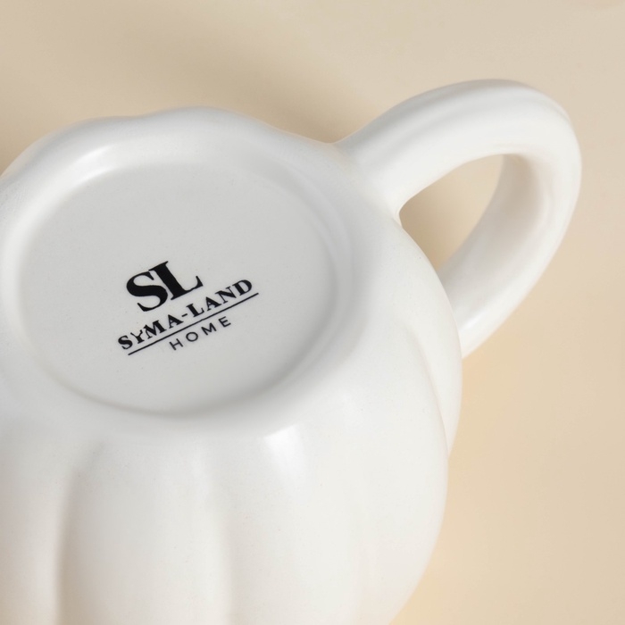 Кружка SL Home &laquo;Осенний бриз&raquo;, 14&times;10&times;8,8 см, белая