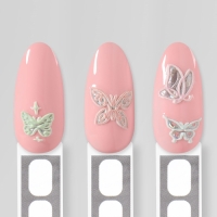 Наклейки для ногтей &laquo;Бабочки&raquo;, объёмные, разноцветные/голографические