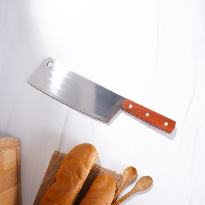 Нож - топорик кухонный Доляна &laquo;Буффало&raquo;, лезвие 19 см