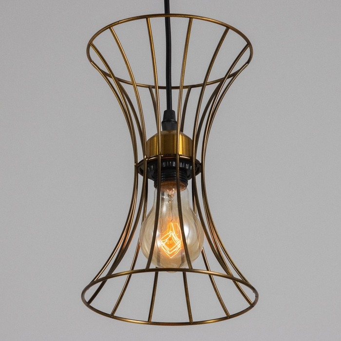 Светильник BayerLux "Анетта" Е27 40Вт золото 16х16х23-123см