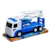 Грузовик инерционный &laquo;Автовоз&raquo;, вертолёт в комплекте, МИКС