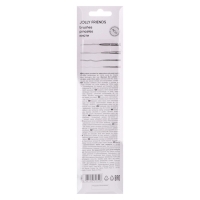 Набор кистей синтетика 4 штуки, ErichKrause "JollyFriends" для акварели и гуаши, блистер