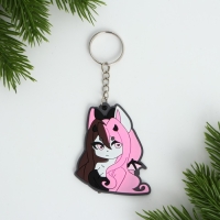 Брелок для ключей , резиновый, аниме &laquo;Чиби&raquo;, 6,2 х 5,3 см