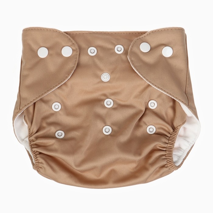 Многоразовый подгузник &laquo;Львенок&raquo;, 3-15 кг, цвет коричневый, Крошка Я