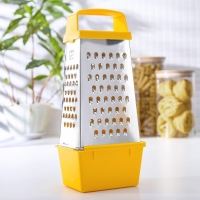 Тёрка &laquo;Комфорт&raquo;, 4 грани и контейнер 450 мл, 11&times;8,5&times;27 см, цвет МИКС