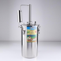 Самогонный аппарат &laquo;Первач Элит&raquo;, 20Т, 20 л, термометр, клапан избыточного давления, слив отходов, охлаждение