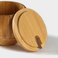 Сахарница Доляна &laquo;Полосы&raquo;, 130 мл, 8,5&times;7 см, с ложкой