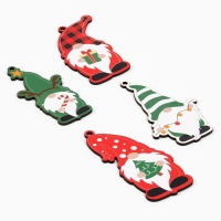 Ёлочная игрушка новогодняя , 4 шт, набор, гномики