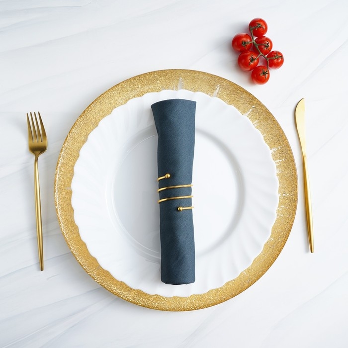 Кольцо для салфеток &laquo;Спираль&raquo;, 4,5&times;4 см, цвет золотой