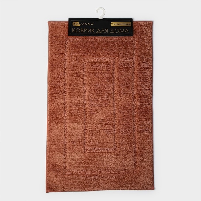 Коврик для дома SAVANNA &laquo;Мягкость&raquo;, 50&times;80 см, цвет розовый