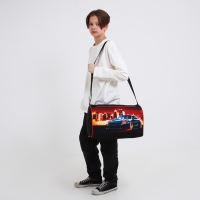 Сумка детская спортивная для мальчика &laquo;Крутая тачка&raquo;, 40х24х21, отд на молнии, чёрный