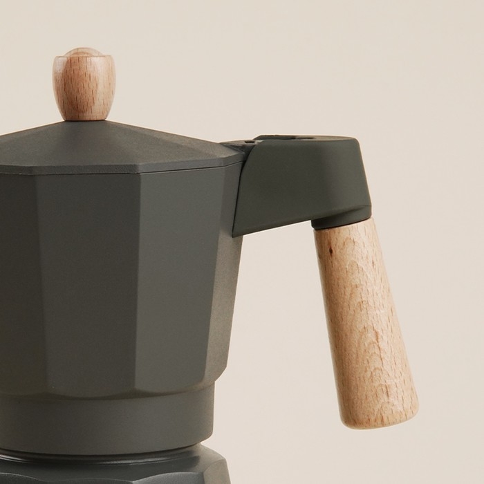 Кофеварка гейзерная SL Home &laquo;Ферамо&raquo;, 300 мл, 11&times;15,5&times;20 см, цвет оливковый