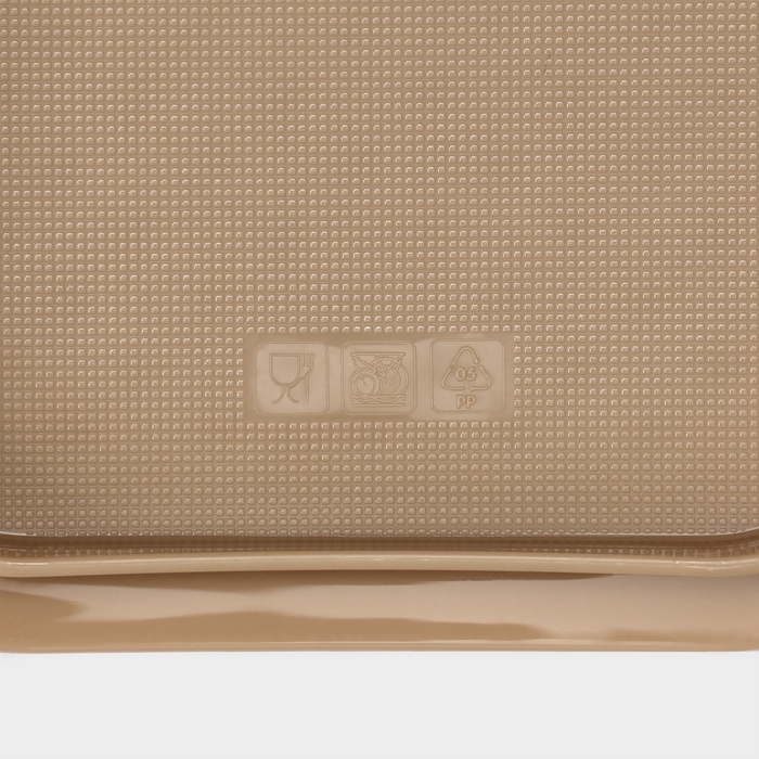 Маслёнка двухсторонняя, 14.5&times;11&times;5.5 см, цвет шоколадный мокко