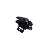 Крабик для волос &laquo;Чёрные кружева&raquo;, сердечко, 2.5 см, чёрный