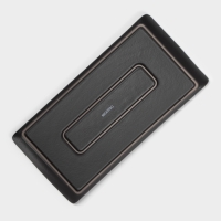 Блюдо для подачи Magistro Black style, 29,5&times;14,8 см, фарфор, цвет чёрный