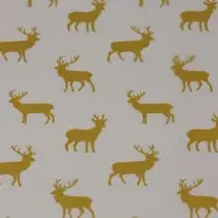 Пленка глянцевая "Северные олени", золото, 0,7 х 7,5 м, 40 мкм, 200 гр