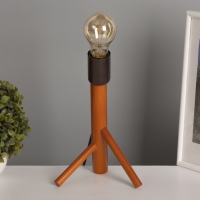 Лампа настольная BayerLux ЭКО "Рокет" 1х40Вт Е27 коричневый 15х17х26см