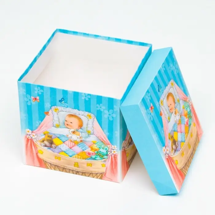 Коробка Самосборная &laquo;Детская&raquo; Мальчикам 15&times;15&times;15 см