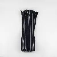 Молния &laquo;Трактор&raquo;, №8, разъёмная, замок автомат, 60 см, чёрная, белая