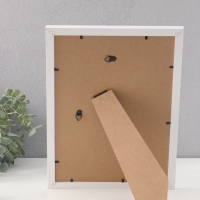 Фоторамка МДФ "Anna" 21х30 см, с паспарту (15х20 см), белый (пластиковый экран)